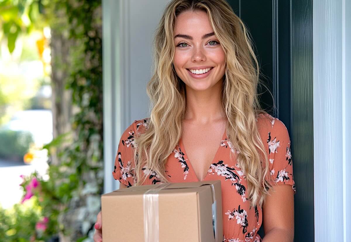 Tracking an American Eagle order delivery at home