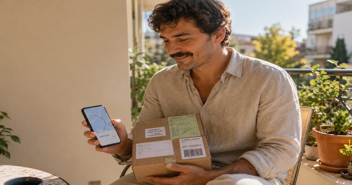 Tracking a Cainiao AliExpress parcel on a phone