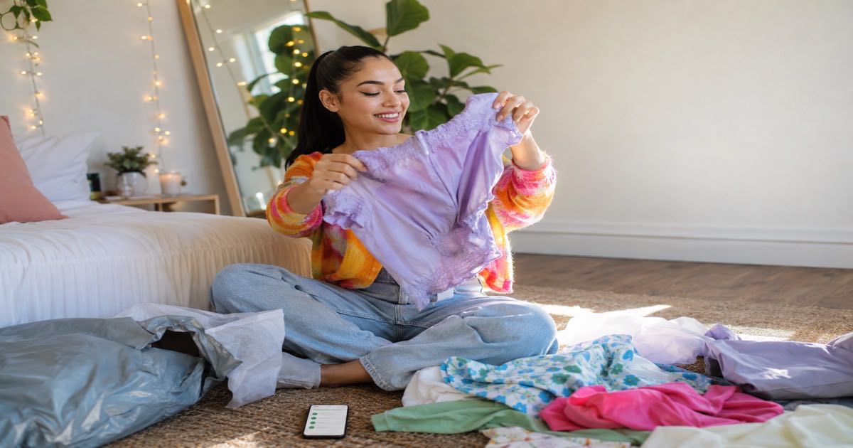 Tracking a Shein clothing order at home