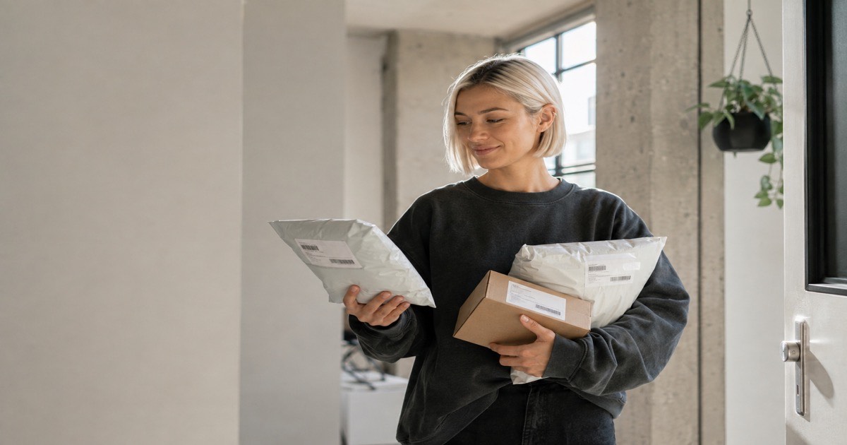 A parcel marked return to sender